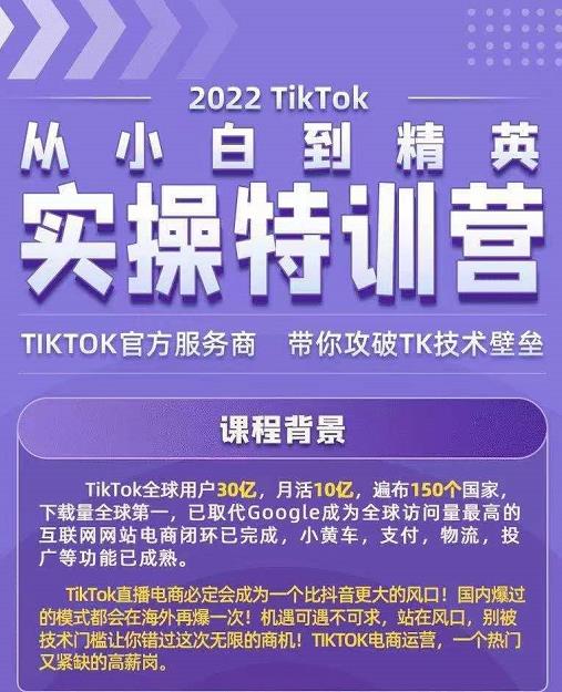 Seven漆·2022Tiktok从小白到精英实操特训营，带你掌握Tiktok账号运营-八爪鱼资源库