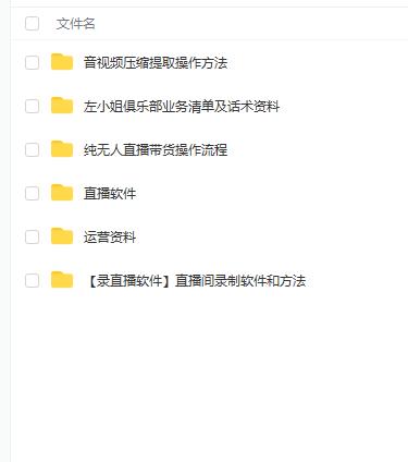 左小姐-直播带货俱乐部十三行、无人直播，全套教程附：工具、文档、话术资料-八爪鱼资源库