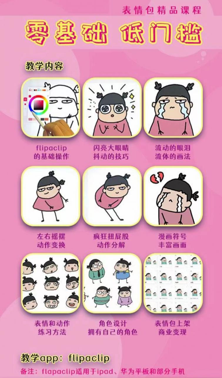 图片[2]-零基础低门槛学习表情包制作教程-flipaclip制作 支持设备 手机 安卓平板 ipad-八爪鱼资源库