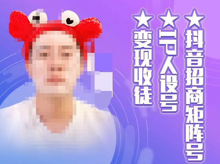 抖音招商矩阵号+IP人设号+变现收徒,教你如何做抖音,通过抖音如何变现