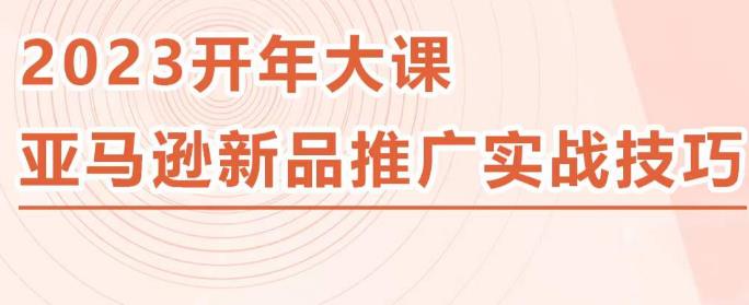 2023亚马逊新品推广实战技巧,线下百万美金课程的精简版,简单粗暴可复制,实操性强的推广手段