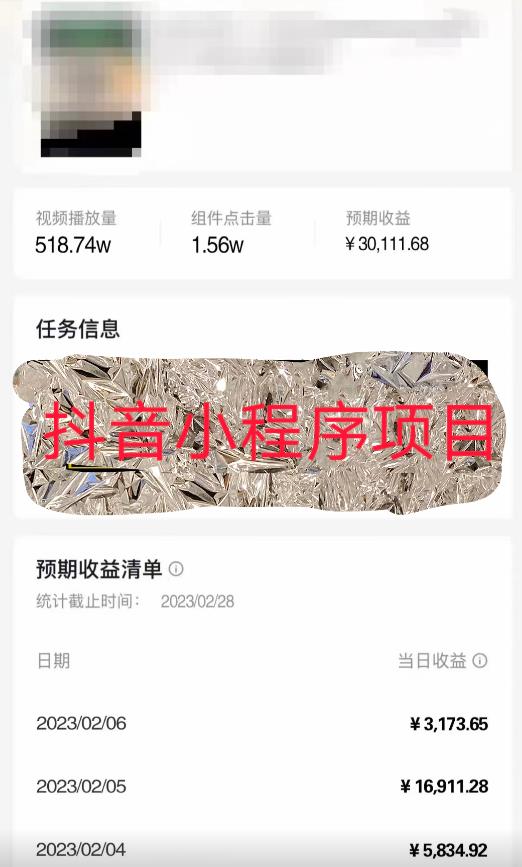 D1G馆长2023年收费990的抖音小程序变现新玩法,单号轻松日入200+