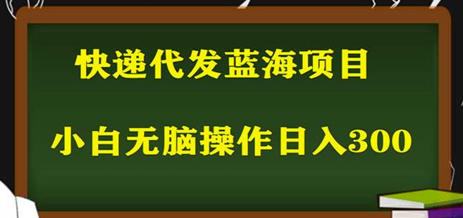 2023最新蓝海快递代发项目,小白零成本照抄也能日入300+