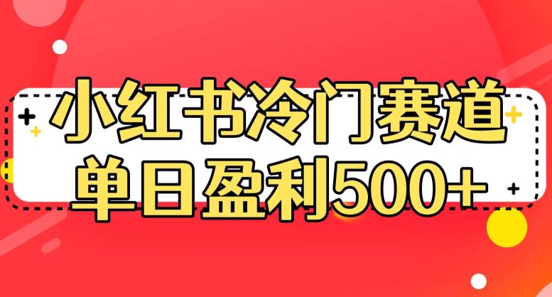 小红书冷门赛道，单日盈利500+【揭秘】-八爪鱼资源库