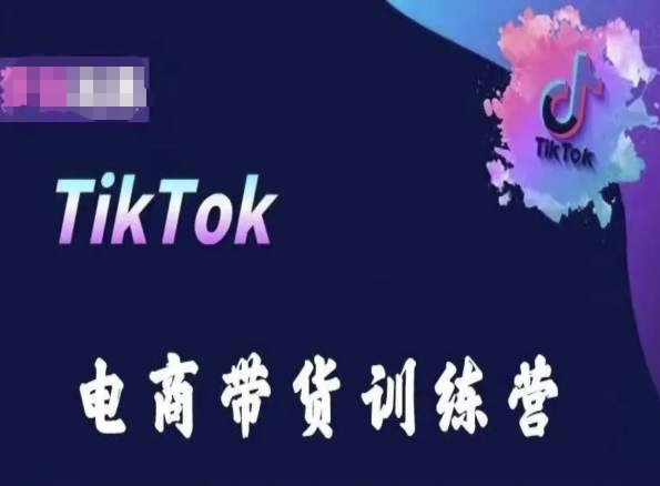 TikTok电商带货训练营,跟随时代潮流,跨境掘金