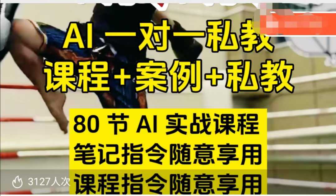 AI指令实战课,课程+案例,80节AI实战课程,笔记指令随意享用,课程指令随意享用