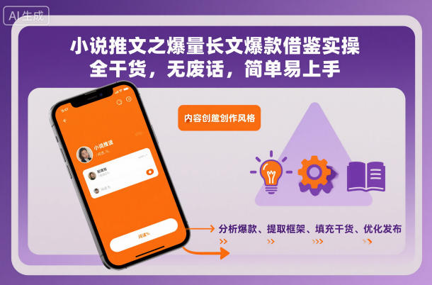 小说推文之爆量长文爆款借鉴实操，全干货，无废话，简单易上手-八爪鱼资源库