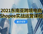 2021东南亚跨境电商Shopee实战运营课程，0基础、0经验、0投资的副业项目-八爪鱼资源库