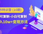 小红书特训营(第10期)低门槛-可复制-小白可复制-独家月入10w+变现方法-八爪鱼资源库