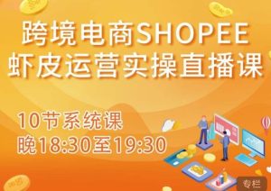 跨境电商Shopee虾皮运营实操直播课，从零开始学，入门到精通（10节系统课）-八爪鱼资源库