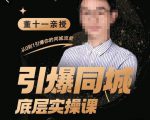董十一·引爆同城底层实操课,短视频+模板+直播+矩阵+投放,一套可复制的同城短视频打法-八爪鱼资源库