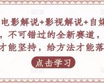 吕哥·电影解说+影视解说+自媒体IP创业,不可错过的全新赛道,给信心才能坚持,给方法才能落地-八爪鱼资源库