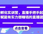 直播孵化实训营,直播手把手起号,赋能有实力想赚钱的直播团队-八爪鱼资源库