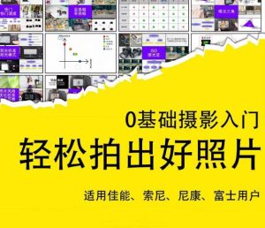 0基础摄影入门,轻松拍出好照片(适用佳能、索尼、尼康、富士用户)-八爪鱼资源库
