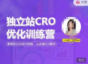 独立站CRO优化训练营，掌握独立站设计秘籍，打造高转化的独立站，让店铺ROI翻倍-八爪鱼资源库