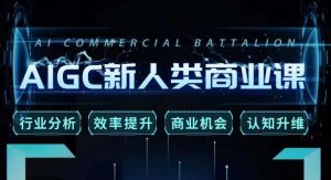 张诗童·AIGC新人类商业课,行业分析/效率提升/商业机会/认知升维-八爪鱼资源库