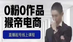 猴帝最新1600线上课，0粉起号实操教学，自然流量天花板，7-8月9节，20+小时-八爪鱼资源库