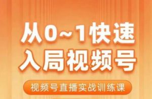 陈厂长·从0-1快速入局视频号课程,视频号直播实战训练课-八爪鱼资源库