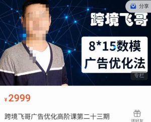 跨境飞哥·广告优化高阶课第二十三期,8*15数模广告优化法,用数据驱动决策-八爪鱼资源库