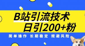 B站引流技术：每天引流200精准粉，简单操作，长期稳定，规避风险-八爪鱼资源库