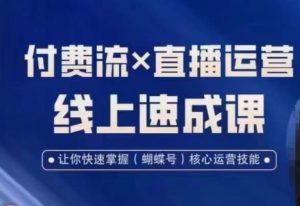 视频号付费流实操课程,付费流✖️直播运营速成课,让你快速掌握视频号核心运营技能-八爪鱼资源库