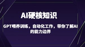 AI硬核知识-GPT喂养训练,自动化工作,带你了解AI的能力边界(10节课)-八爪鱼资源库
