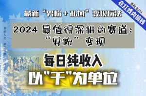 【私域流量最值钱】把“男粉”流量打到手,你便有无数种方法可以轻松变现,每日纯收入以“千”为单位-八爪鱼资源库