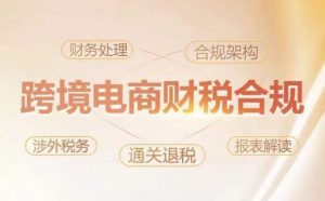 跨境老板财税合规特训营,规避财税风险、提升企业利润-八爪鱼资源库