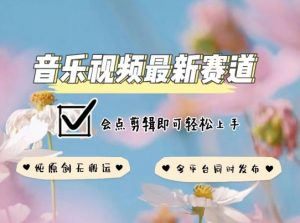 音乐视频赛道最新玩法，纯原创不违规，可所有平台同时发布，会点剪辑即可轻松拿捏【揭秘】-八爪鱼资源库