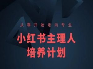 小红书课程简化版，从零开始走向专业，小红书主理人培养计划-八爪鱼资源库
