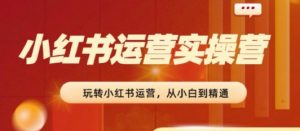 2024小红书运营实操营,从入门到精通,完成从0~1~100-八爪鱼资源库
