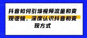 抖音如何引爆视频流量和变现逻辑,深度认识抖音和变现方式-八爪鱼资源库