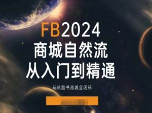 2024Faceboo商城自然流(从入门到精通),玩转脸书商城全闭环-八爪鱼资源库