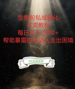 负债粉掘金计划，帮助负债者解决问题，债务规划，债务重组，最好的变现方式【揭秘】-八爪鱼资源库