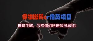 得物搬砖撸货项目?掰下数据,我给你们说说顶层思维【揭秘】-八爪鱼资源库