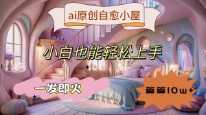 ai原创治愈小屋,小白也能轻松上手,一发即火,篇篇10w+【揭秘】-八爪鱼资源库