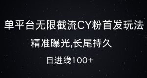 单平台无限截流创业粉首发玩法,精准曝光,长尾持久,日引流100+【揭秘】-八爪鱼资源库