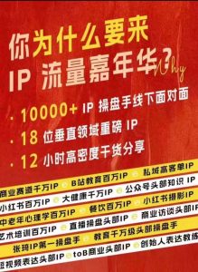 群响IP流量嘉年华,现场视频+IP江湖2024典藏版PPT-八爪鱼资源库