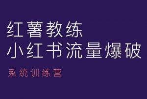 红薯教练-小红书内容运营课，小红书运营学习终点站-八爪鱼资源库