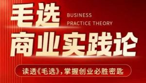 毛选商业实践论,读透《毛选》掌握创业必胜密匙-八爪鱼资源库