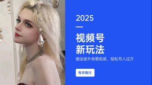 搬运老外奇葩视频,撸视频号分成计划收益,每天只需一小时,新手小白轻松月入过W-八爪鱼资源库