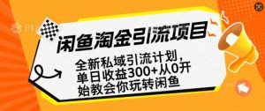 闲鱼淘金私域引流计划,从0开始玩转闲鱼,副业也可以挣到全职的工资-八爪鱼资源库