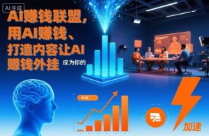 AI賺钱联盟,用AI賺钱、打造内容让AI成为你的賺钱外挂-八爪鱼资源库